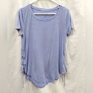 Hollister Teen Light Blue Stripe Pullover Knit Top Small